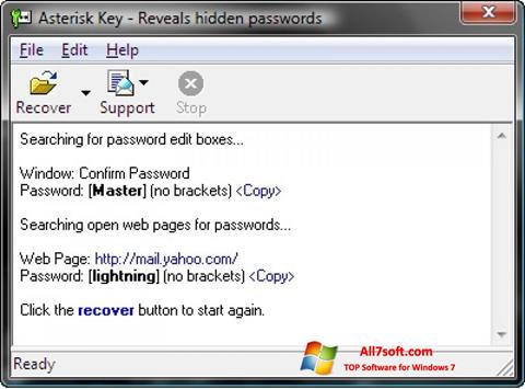 截图 Asterisk Key Windows 7