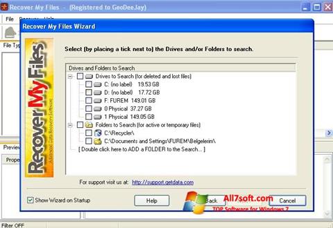 截图 Recover My Files Windows 7