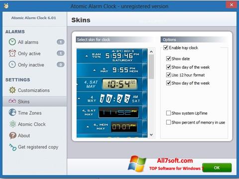 截图 Atomic Alarm Clock Windows 7