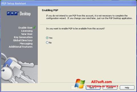 截图 PGP Desktop Windows 7