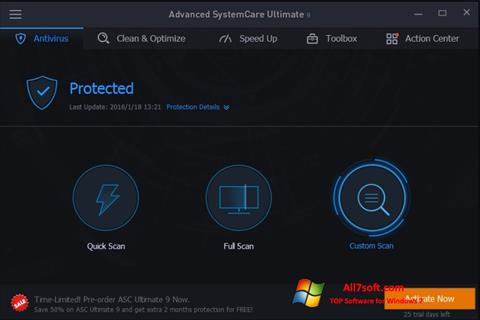 截图 Advanced SystemCare Windows 7