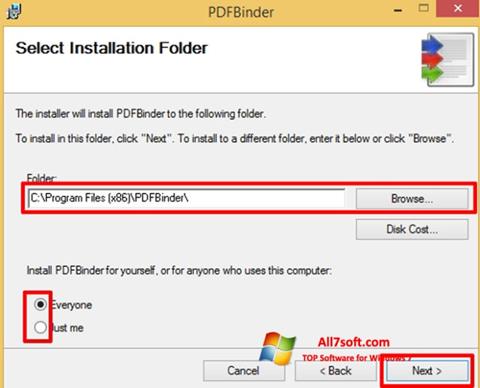 截图 PDFBinder Windows 7