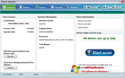 截图 Driver Checker Windows 7