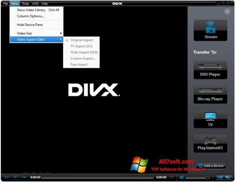 截图 DivX Player Windows 7