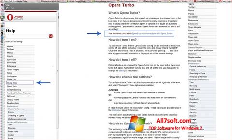 截图 Opera Turbo Windows 7