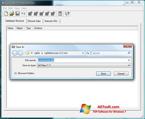 截图 SQLite Database Browser Windows 7