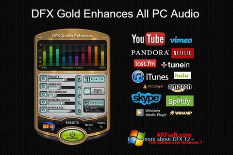 截图 DFX Audio Enhancer Windows 7