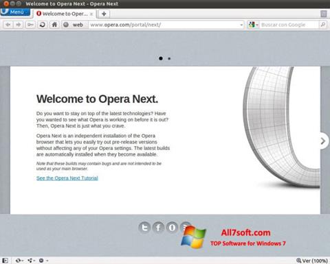 截图 Opera Developer Windows 7