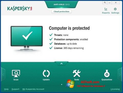截图 Kaspersky AntiVirus Windows 7