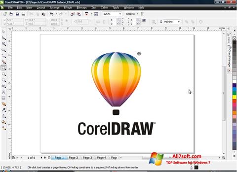 截图 CorelDRAW Windows 7