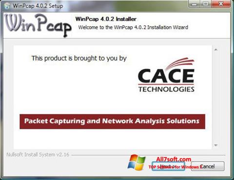 截图 WinPcap Windows 7