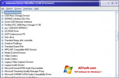 截图 Unknown Device Identifier Windows 7