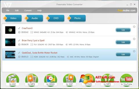 截图 Freemake Video Converter Windows 7