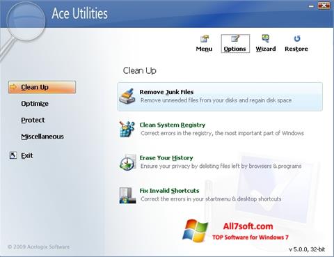 截图 Ace Utilities Windows 7