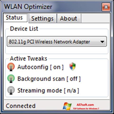 截图 WLAN Optimizer Windows 7