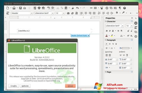 截图 LibreOffice Windows 7