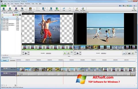 截图 VideoPad Video Editor Windows 7
