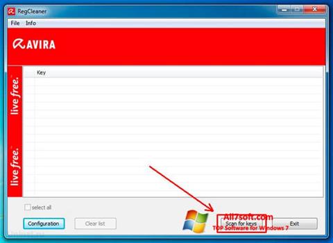 截图 Avira Registry Cleaner Windows 7