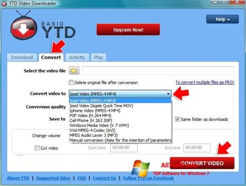 截图 YTD Video Downloader Windows 7