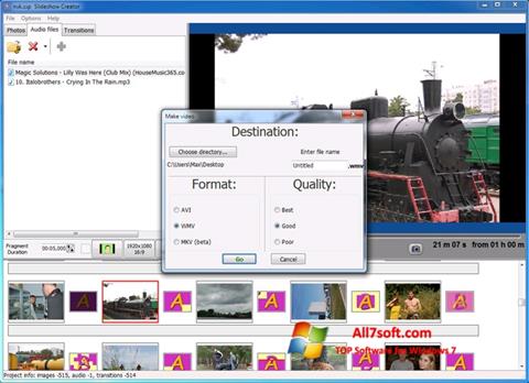 截图 Bolide Slideshow Creator Windows 7