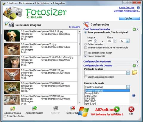 截图 Fotosizer Windows 7