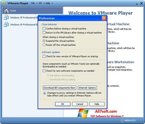 截图 VMware Player Windows 7
