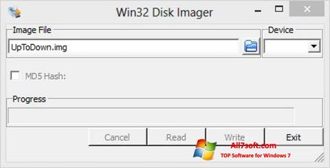 截图 Win32 Disk Imager Windows 7