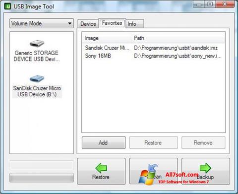 截图 USB Image Tool Windows 7