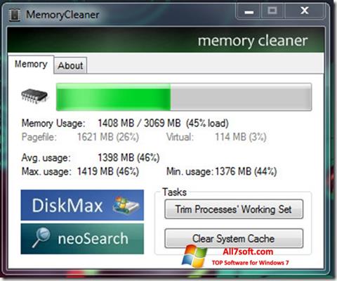 截图 Memory Cleaner Windows 7