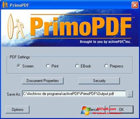 截图 PrimoPDF Windows 7