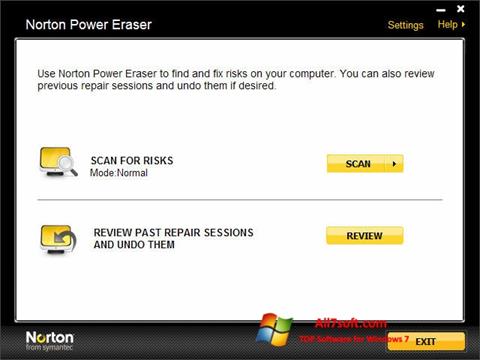 截图 Norton Power Eraser Windows 7