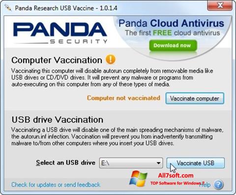 截图 Panda USB Vaccine Windows 7
