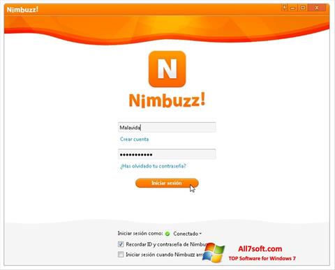 截图 Nimbuzz Windows 7