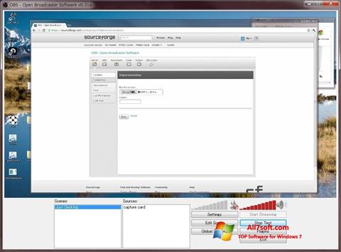 截图 Open Broadcaster Software Windows 7