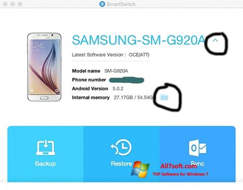 截图 Samsung Smart Switch Windows 7