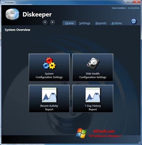 截图 Diskeeper Windows 7
