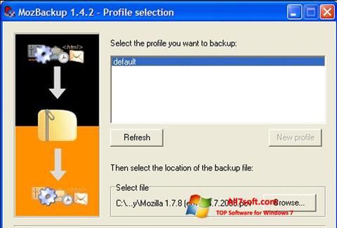 截图 MozBackup Windows 7