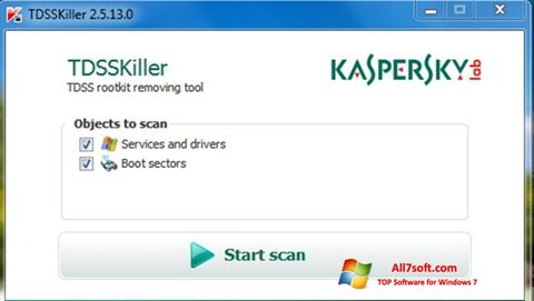 截图 Kaspersky TDSSKiller Windows 7