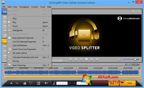 截图 SolveigMM Video Splitter Windows 7