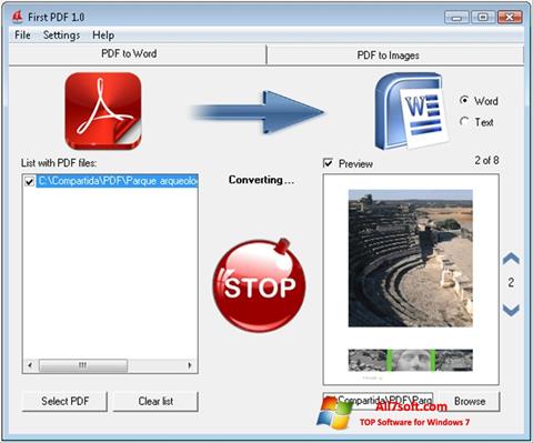 截图 First PDF Windows 7