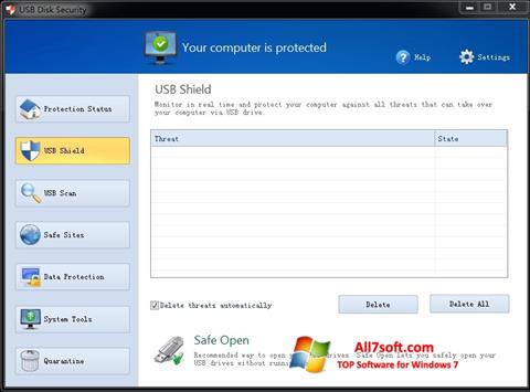 截图 USB Disk Security Windows 7