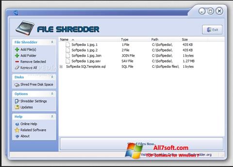 截图 File Shredder Windows 7
