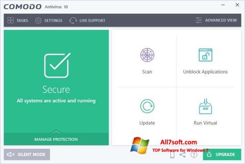 截图 Comodo Antivirus Windows 7
